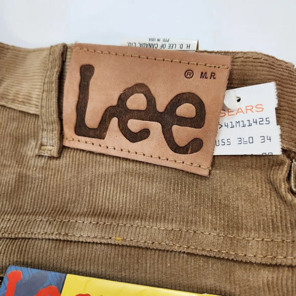 Lee Riders Boot Cut Tan Corduroy Men's Pants 34,36x34 - Picture 4 of 9